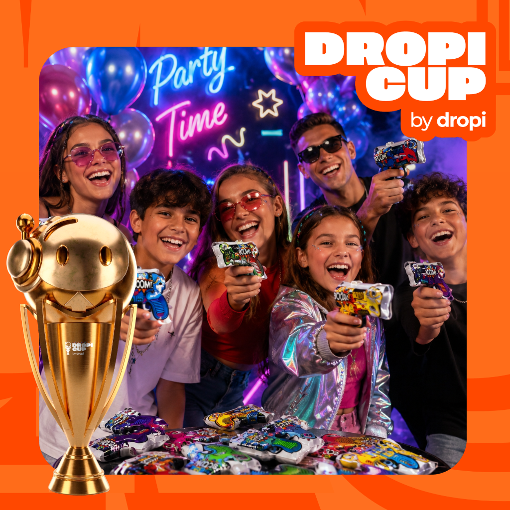 Happy Confetti Pistola X50 Dropi Cup